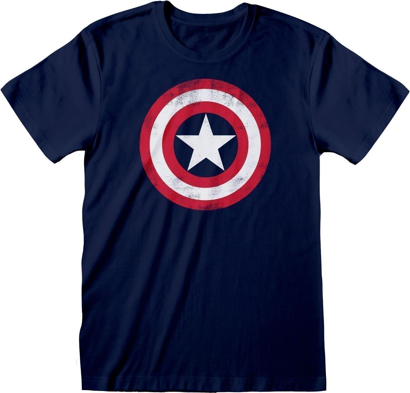 Marvel: Captain America Shield (T-Shirt Unisex Tg. S)