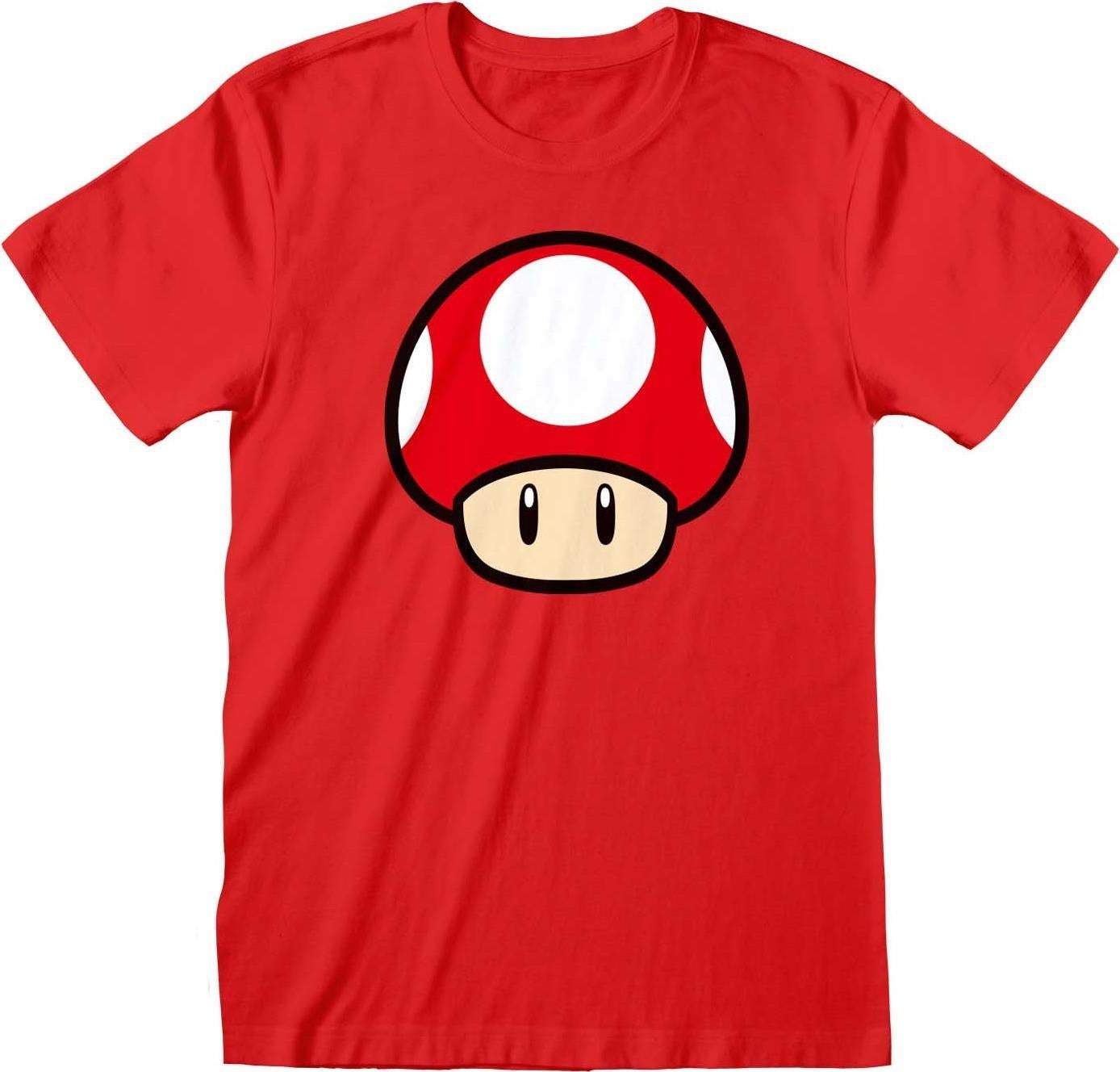 Nintendo: Super Mario - Power Up Mushroom (T-Shirt Unisex Tg. M)
