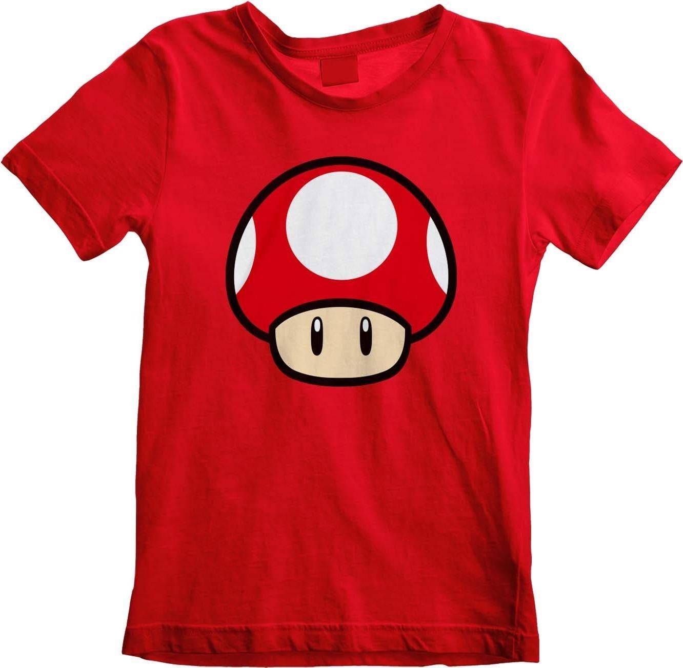 Nintendo: Super Mario - Power Up Mushroom (T-Shirt Kids 7-8 Years)