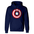Marvel: Captain America Shield Blue (Felpa Con Cappuccio Unisex Tg. M)