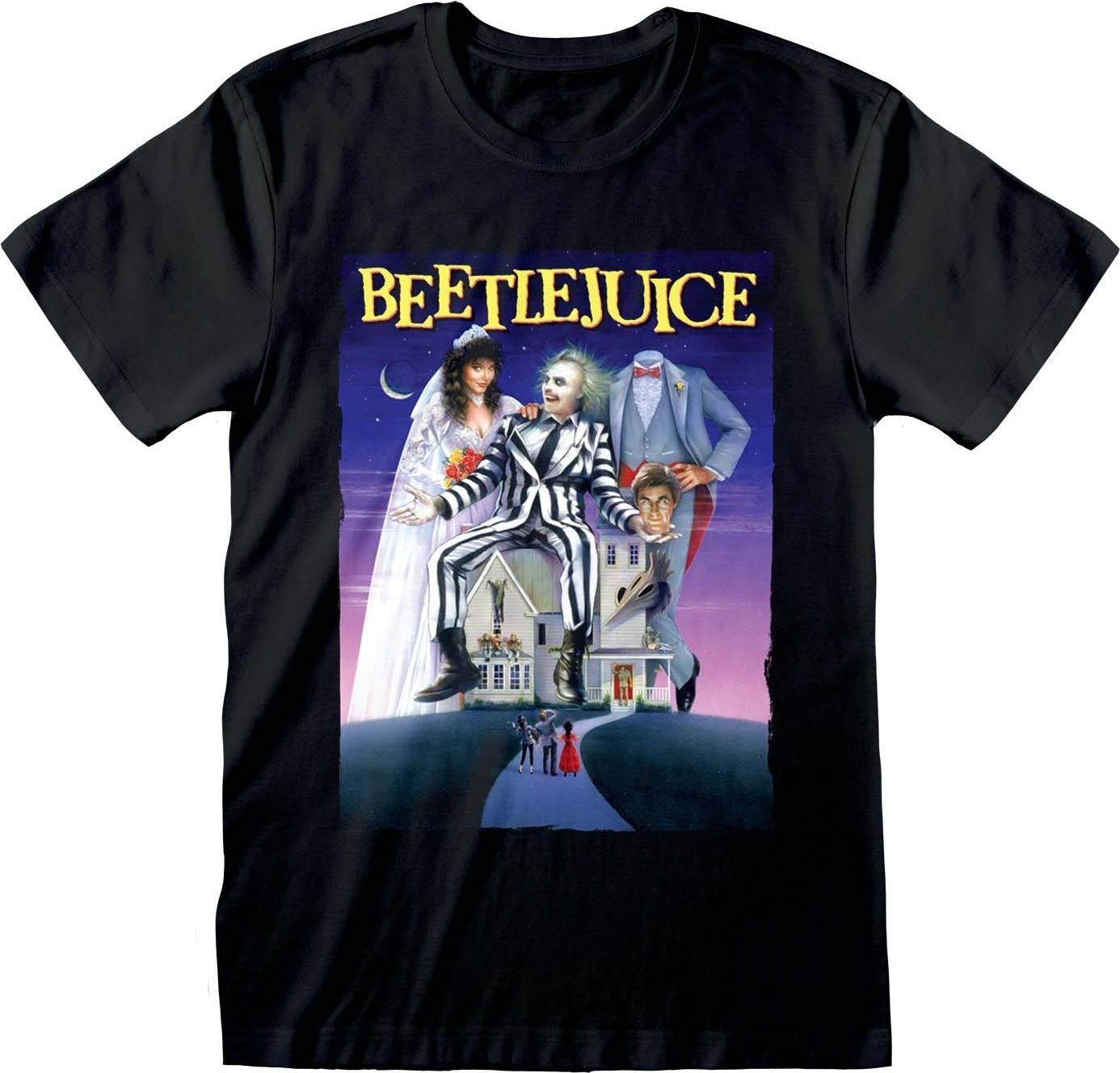 Beetlejuice: Poster Black Logo (T-Shirt Unisex Tg. 2XL)