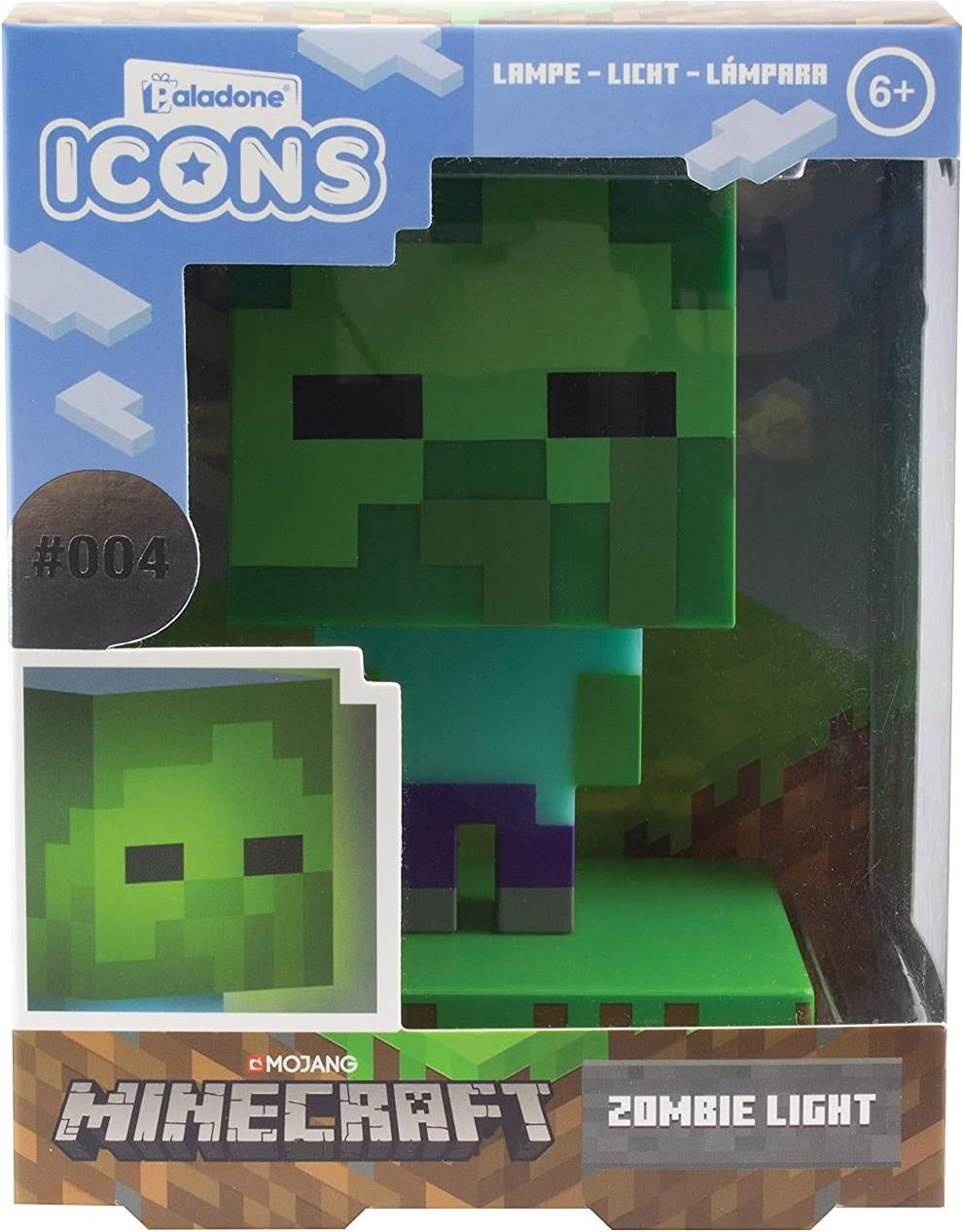 Minecraft: Paladone - Zombie Icon Light (Lampada)