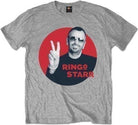 Ringo Starr: Peace Red Circle (T-Shirt Unisex Tg. S)