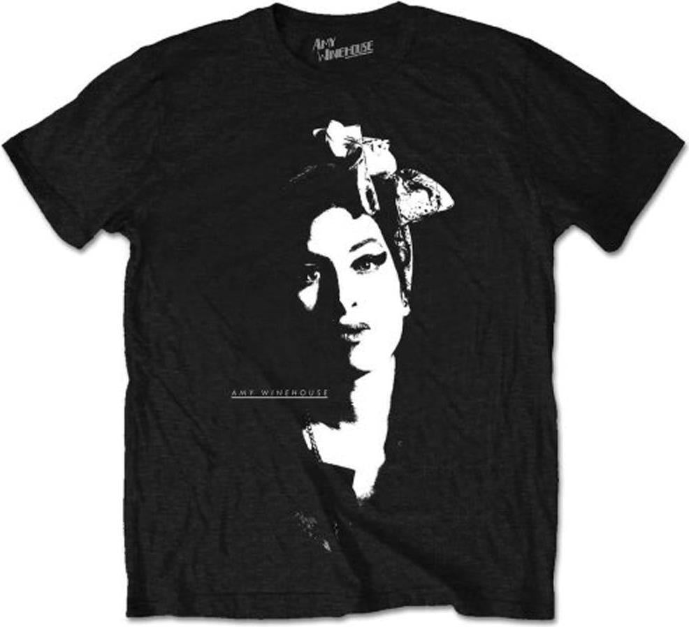 Amy Winehouse: Rock Off - Scarf Portrait Black (T-Shirt Unisex Tg. M)