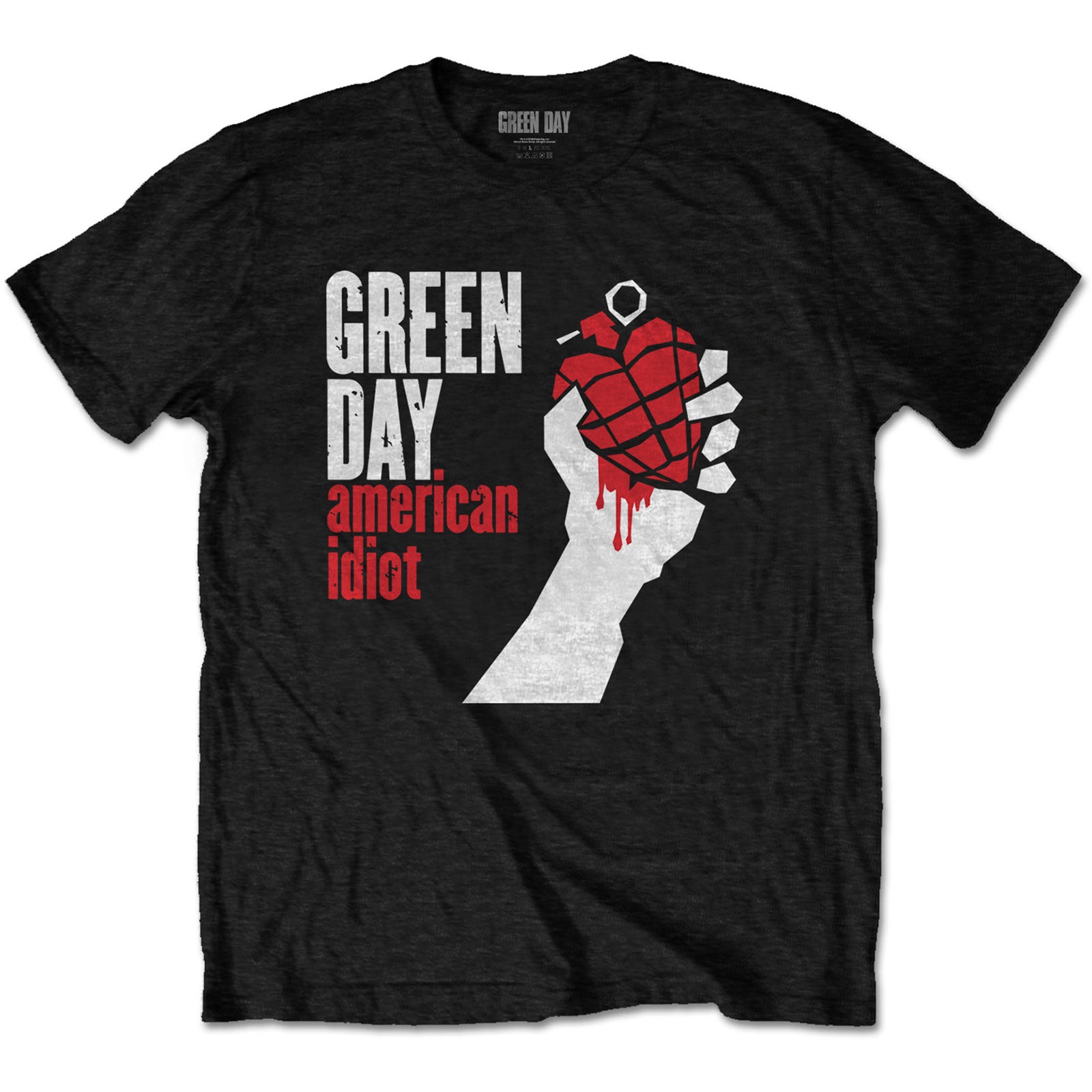 Green Day: Rock Off - American Idiot Black (T-Shirt Unisex Tg. L)
