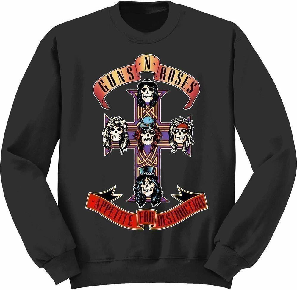Guns N Roses: Appetite For Destruction Black (Felpa Bambino Tg. L)