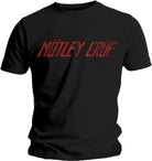 Motley Crue: Distressed Logo Black (T-Shirt Unisex Tg. L)