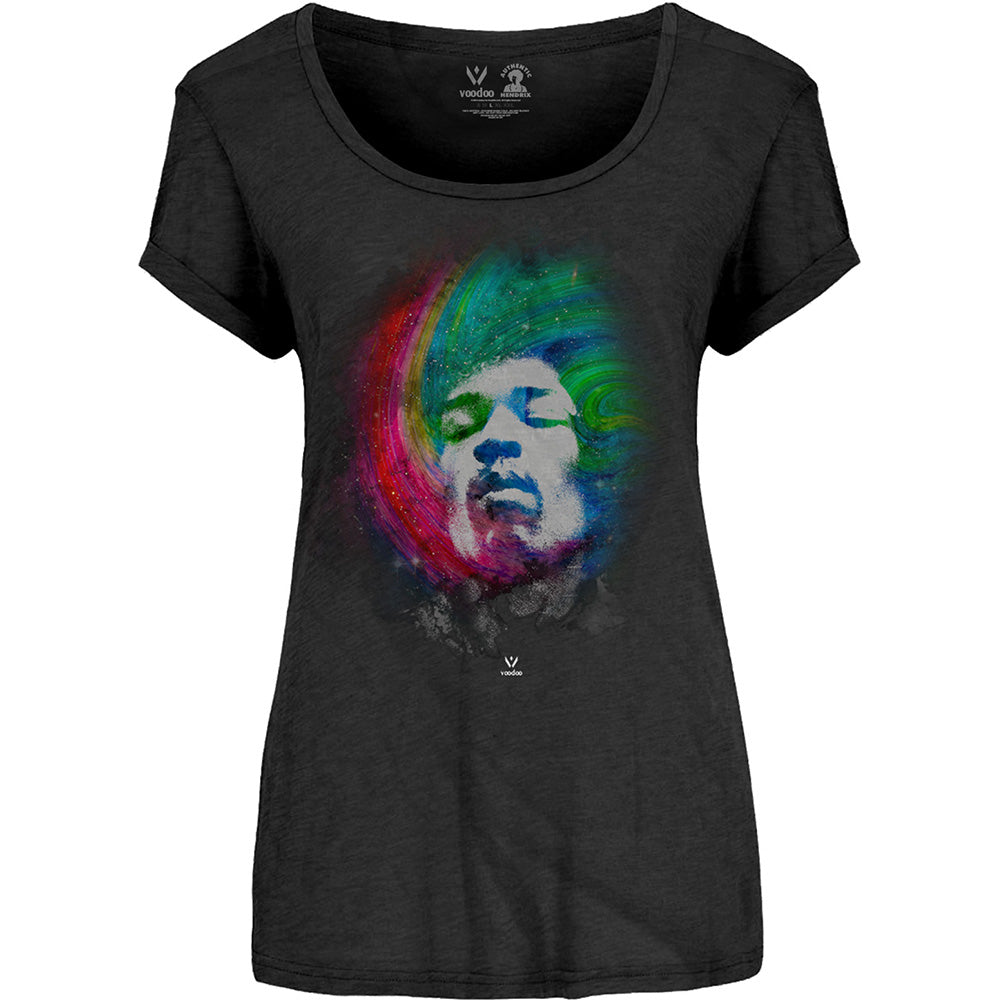Jimi Hendrix: Rock Off - Galaxy (T-Shirt Donna Tg. M)