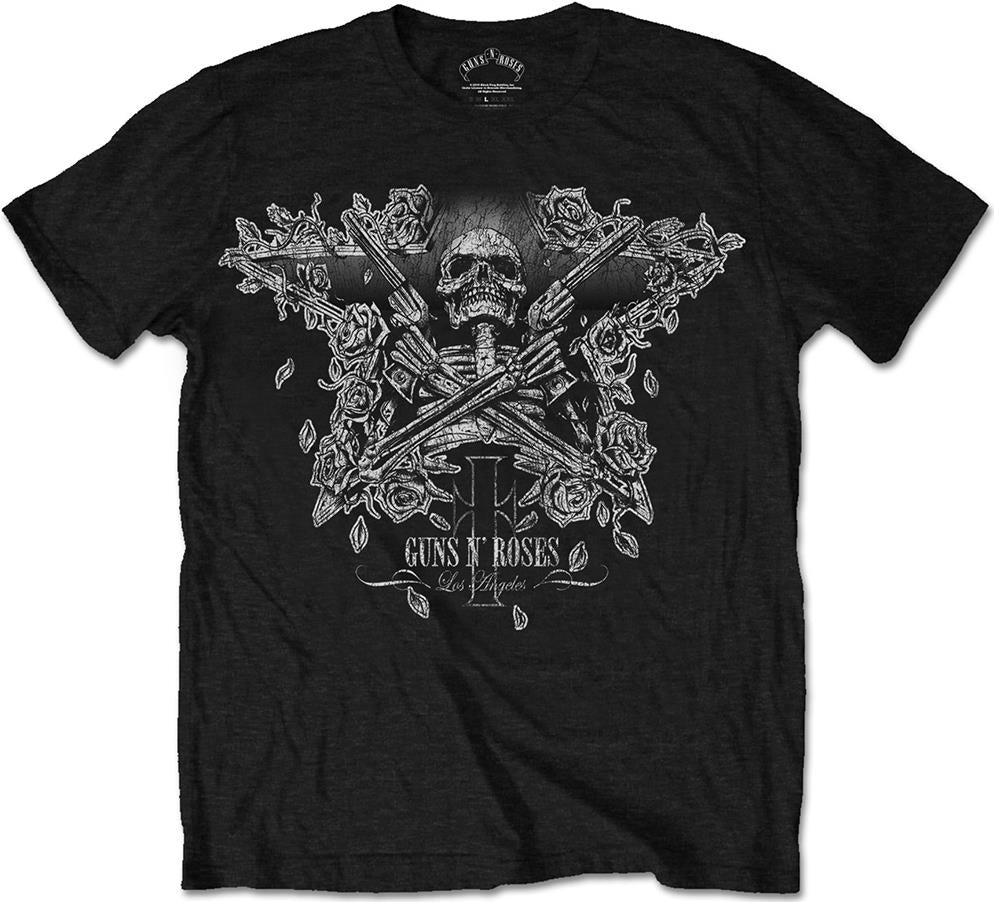 Guns N' Roses: Men's Tee: Skeleton Guns (Medium)