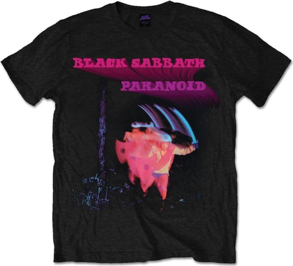 Black Sabbath: Rock Off - Paranoid Motion Trails Black (T-Shirt Unisex Tg. L)