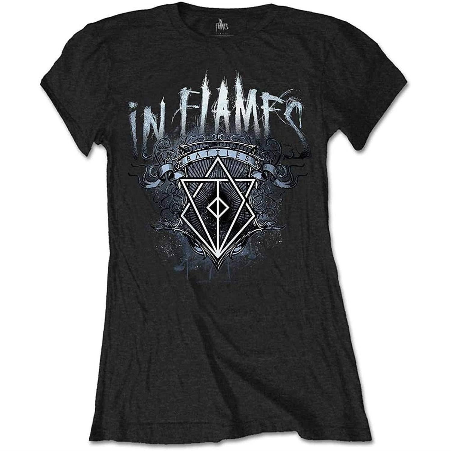 In Flames: Battles Crest (T-Shirt Donna Tg. 2XL)