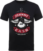 Johnny Cash: Rock Off - Winged Guitar (T-Shirt Unisex Tg. S)