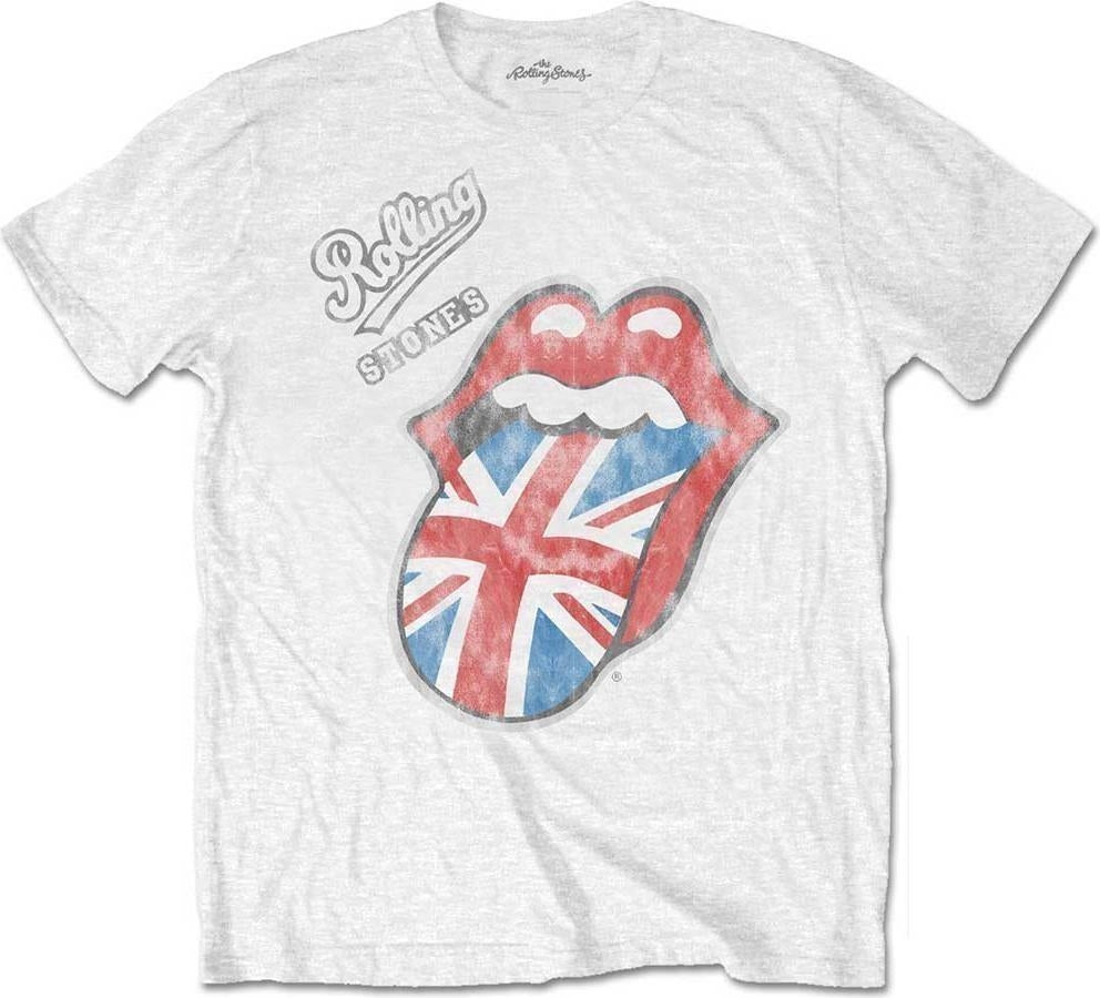 Rolling Stones (The): Vintage British Tongue (T-Shirt Unisex Tg. XL)