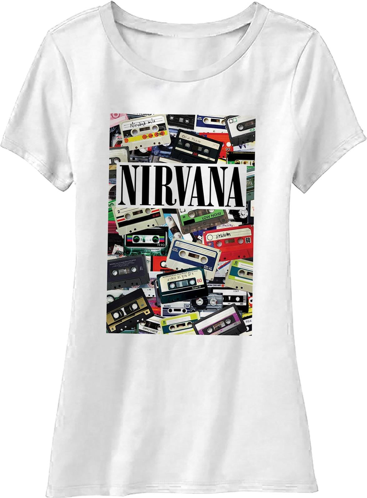Nirvana: Cassettes (T-Shirt Donna Tg. M)