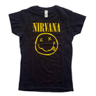 Nirvana: Rock Off - Smiley Logo (T-Shirt Donna Tg. M)