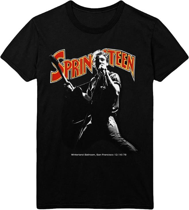 Bruce Springsteen: Winterland Ballroom Singing (T-Shirt Unisex Tg. S)