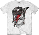 David Bowie: Rock Off - Halftone Flash Face (T-Shirt Unisex Tg. M)