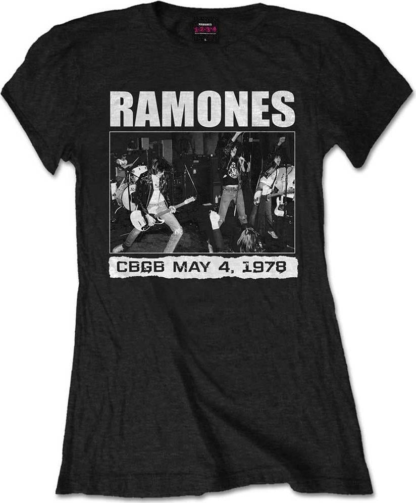 Ramones: Cbgb 1978 (T-Shirt Donna Tg. L)