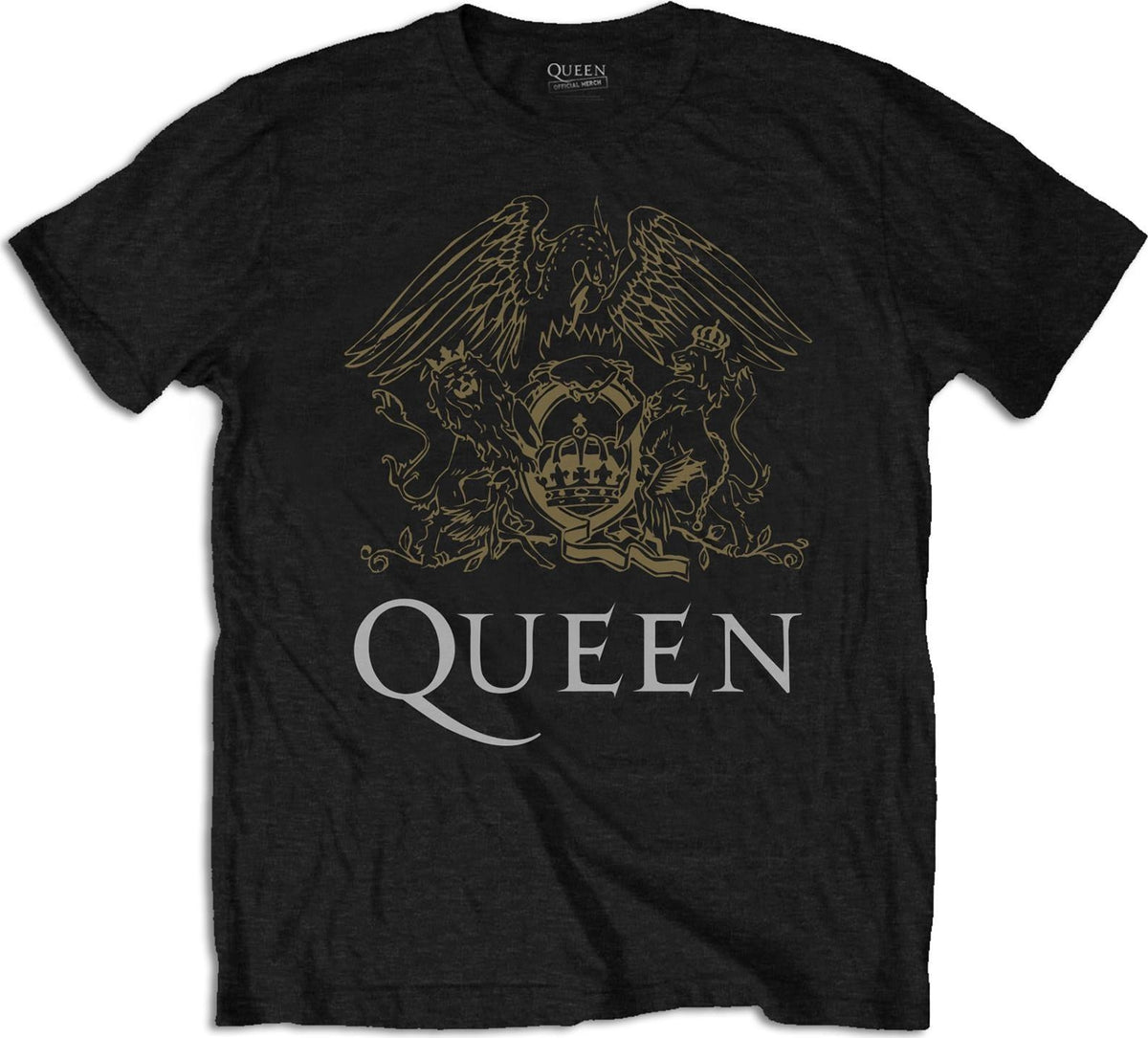 Queen: Rock Off - Crest (T-Shirt Unisex Tg. L)