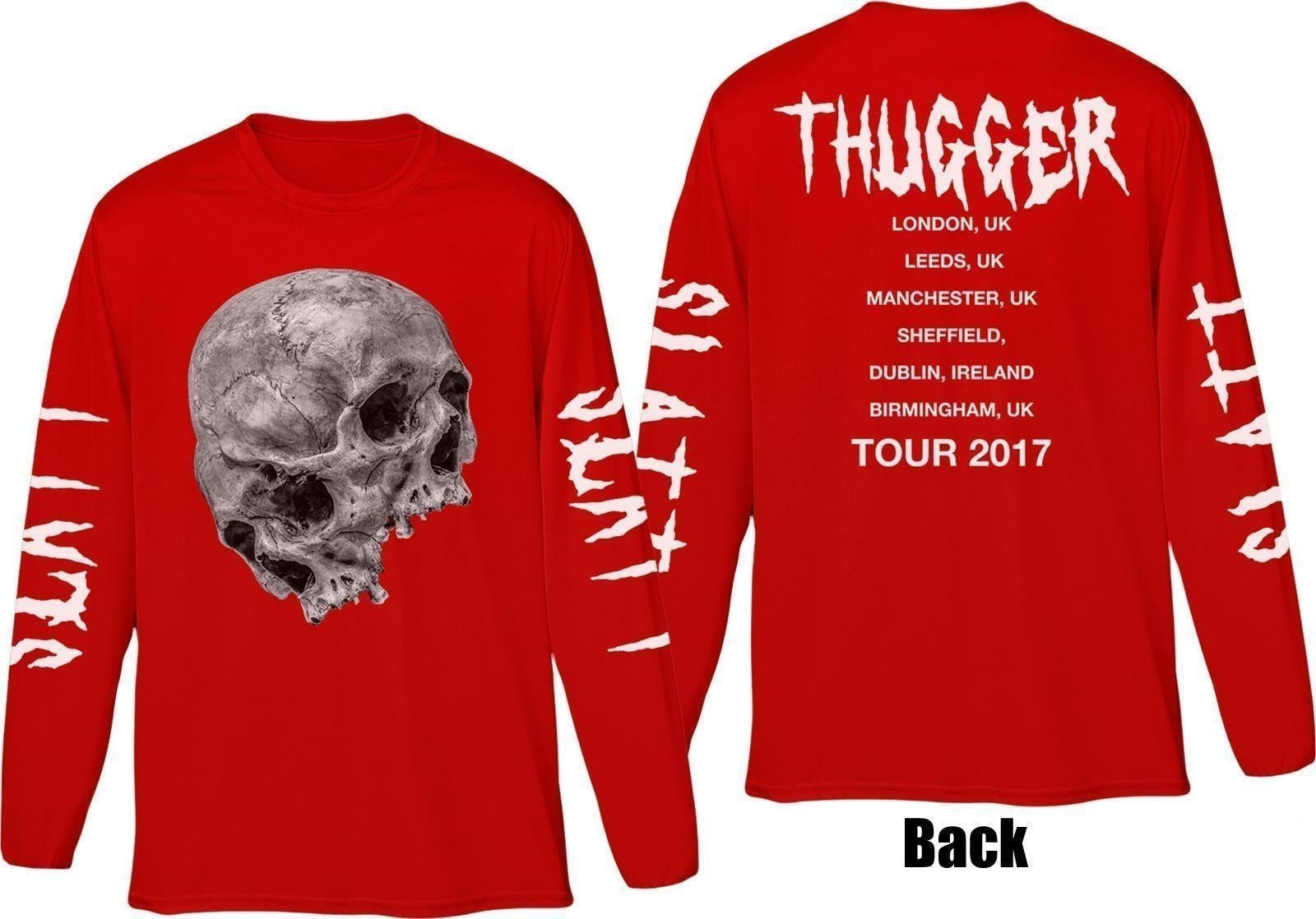 Young Thug: Thugger Skull (Back & Sleeve Print) (Maglia Manica Lunga Unisex Tg. 2XL)