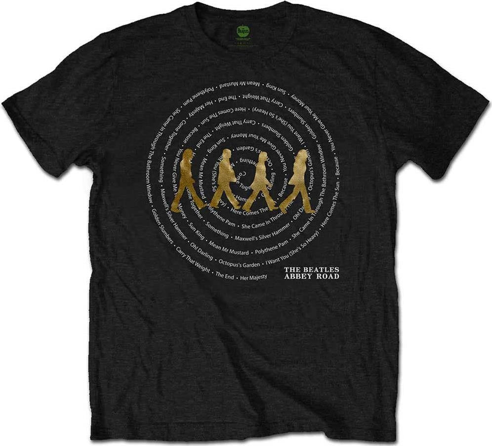 Beatles (The): Abbey Road Songs Swirl Black (T-Shirt Unisex Tg. M)