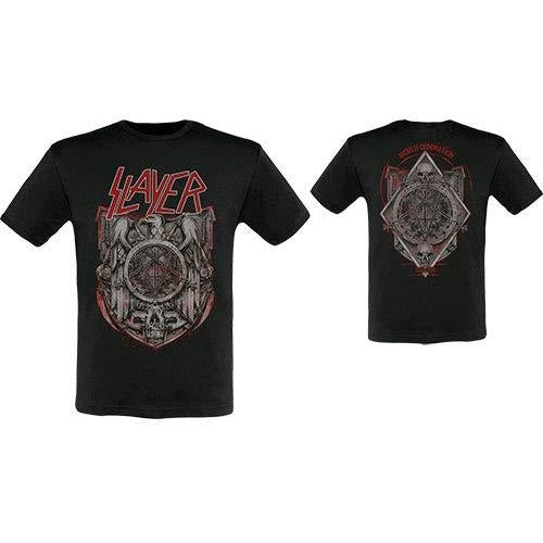 Slayer: Medal 2013/2014 Dates (Ex-Tour With Back Print) (T-Shirt Unisex Tg. S)