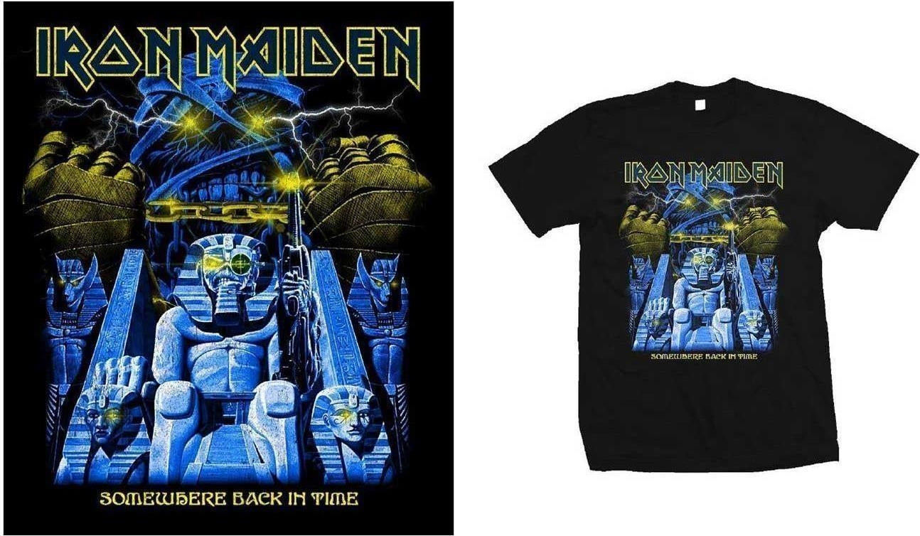 Iron Maiden: Rock Off - Back In Time Mummy (T-Shirt Unisex Tg. L)