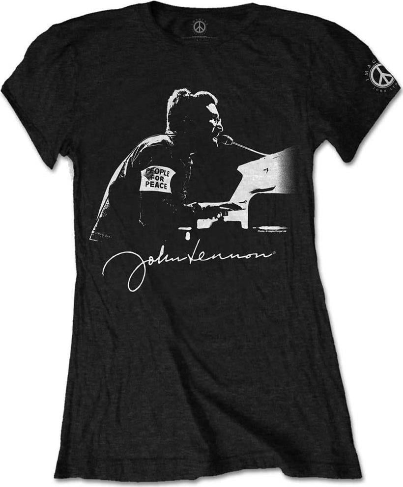 John Lennon: Rock Off - People For Peace (T-Shirt Donna Tg. S)