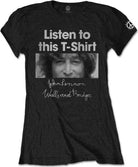 John Lennon: Listen Lady (T-Shirt Donna Tg. L)