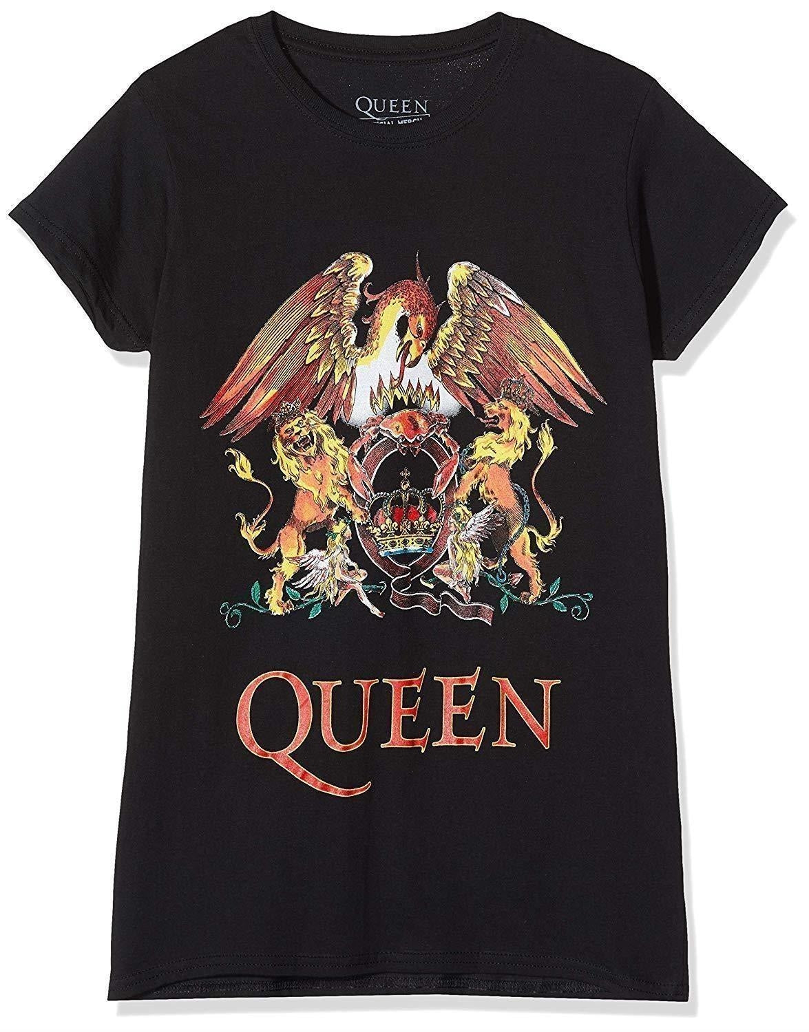 Queen: Rock Off - Classic Crest (T-Shirt Donna Tg. M)