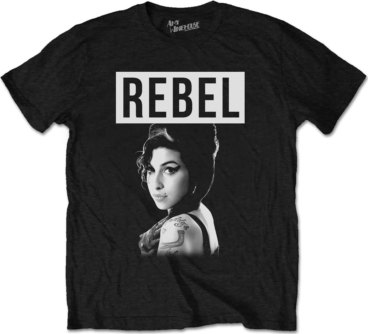 Amy Winehouse: Rock Off - Rebel (T-Shirt Unisex Tg. S)