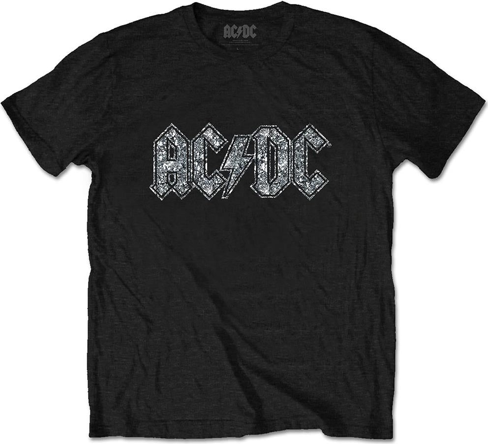 Ac/Dc: Logo (Diamante) (T-Shirt Unisex Tg. S)