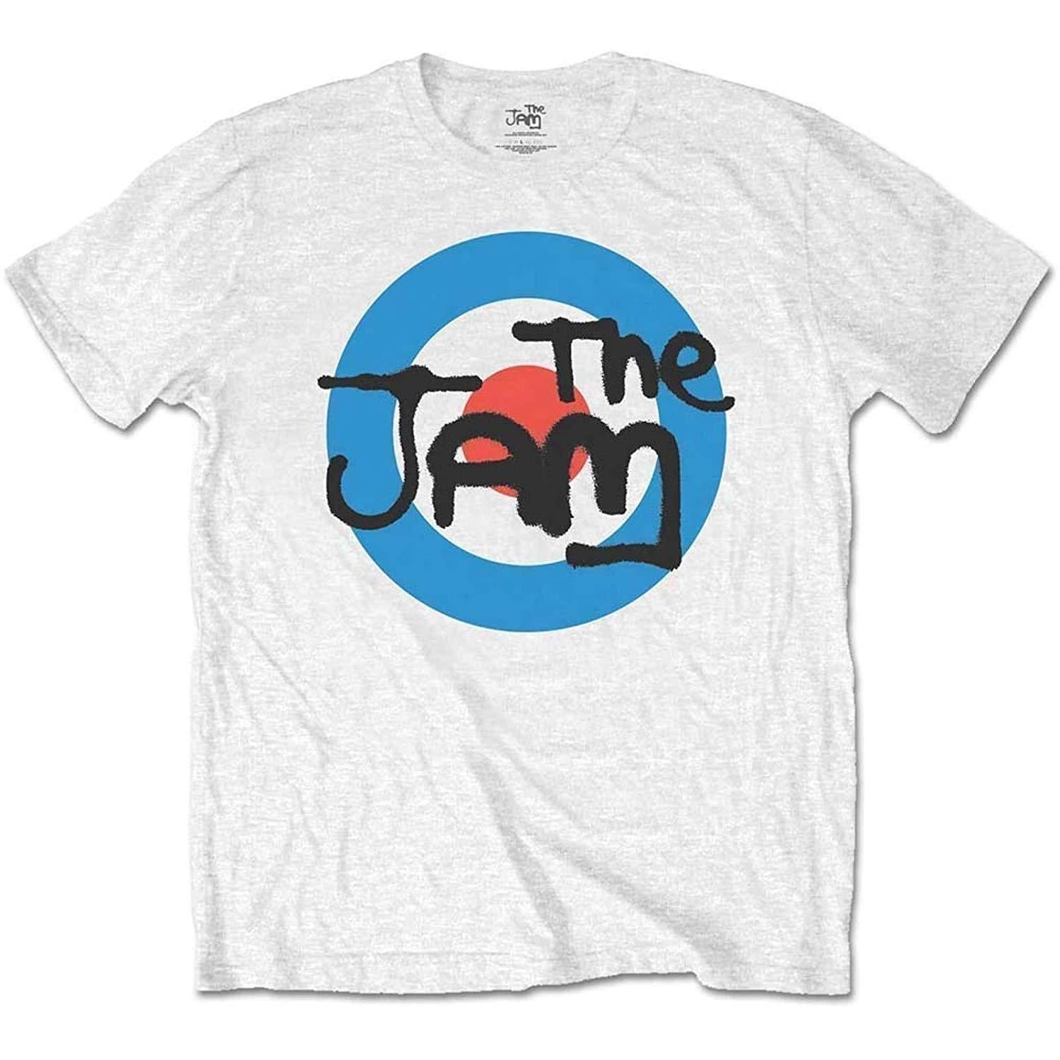 Jam (The): Rock Off - Spray Target Logo White (T-Shirt Bambino 3-4 Anni)