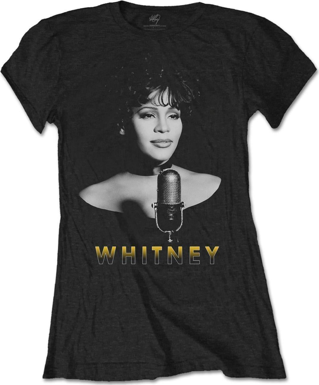 Whitney Houston: Black & White Photo (T-Shirt Donna Tg. 2XL)