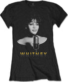 Whitney Houston: Black & White Photo (T-Shirt Donna Tg. 2XL)