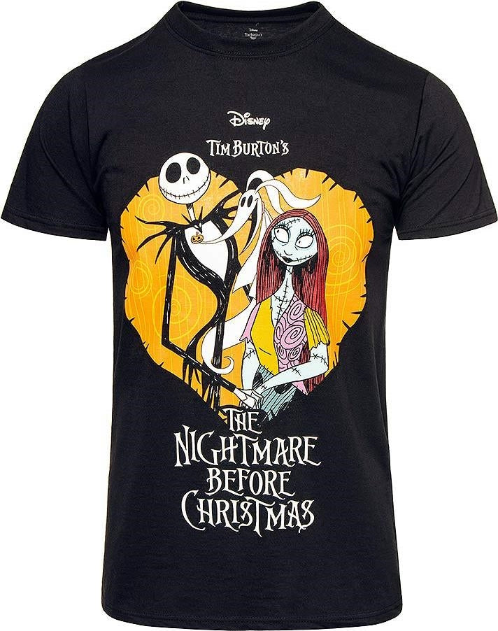 Disney: Rock Off - The Nightmare Before Christmas Heart (T-Shirt Unisex Tg. M)