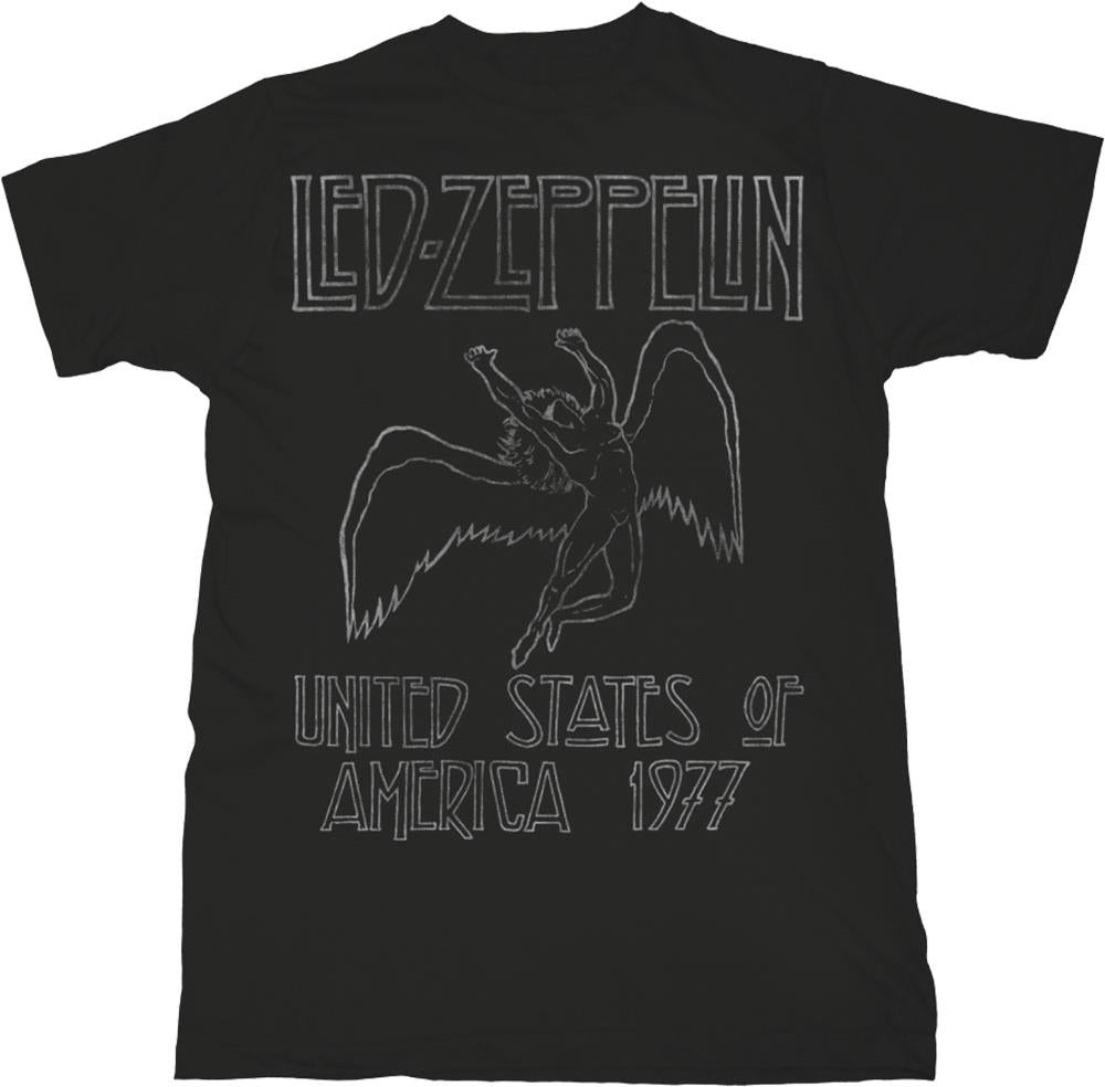Led Zeppelin: Rock Off - Usa 1977 (T-Shirt Unisex Tg. M)