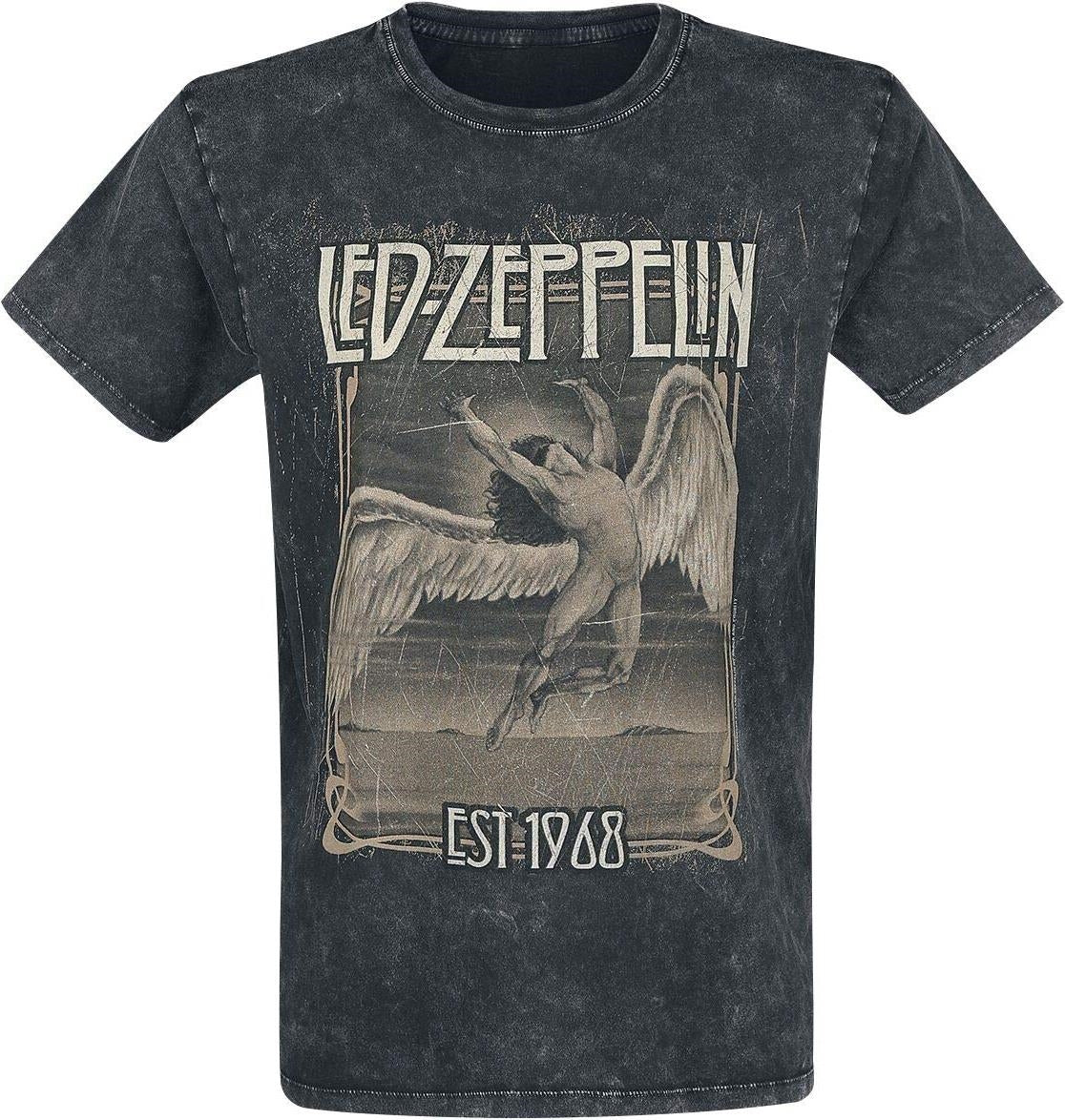 Led Zeppelin: Rock Off - Faded Falling (T-Shirt Unisex Tg. L)