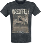 Led Zeppelin: Rock Off - Faded Falling (T-Shirt Unisex Tg. L)