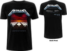 Metallica: Master Of Puppets Tracks (Back Print) (T-Shirt Unisex Tg. S)