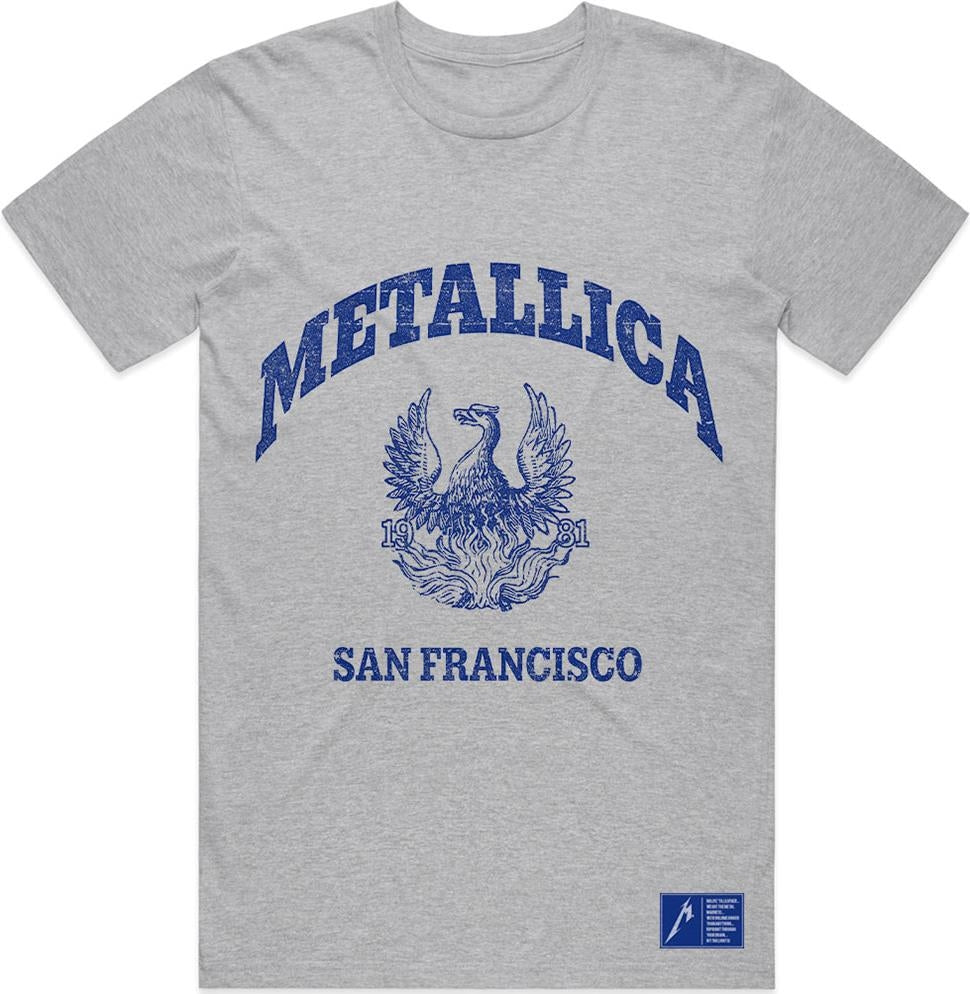 Metallica: College Crest (T-Shirt Unisex Tg. M)
