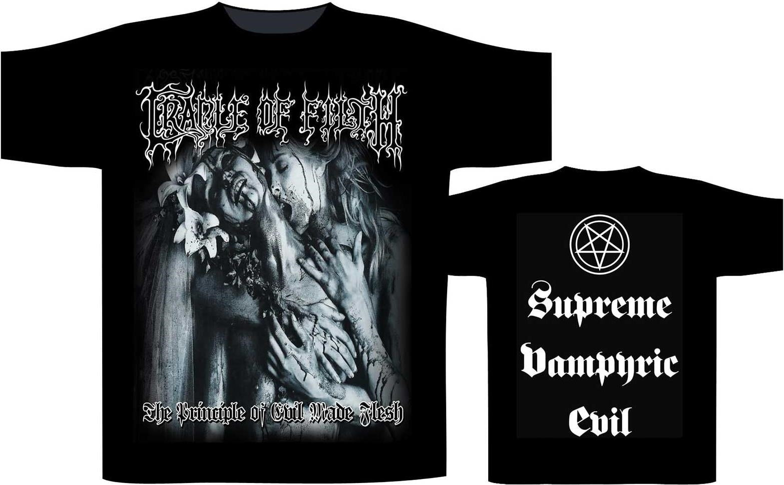 Cradle Of Filth: Supreme Vampiric Evil (Back Print) (T-Shirt Unisex Tg. S)