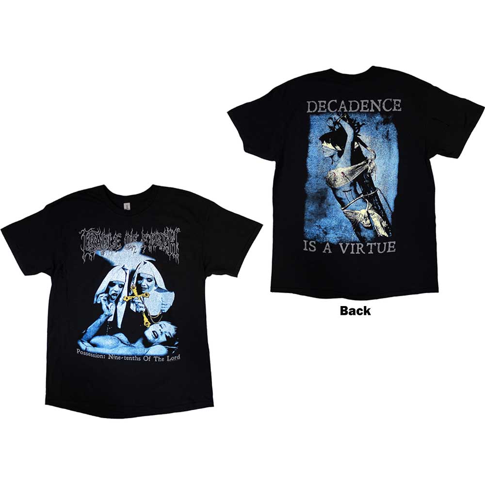 Child Sku - Cradle Of Filth Unisex T-Shirt: Decadence (Back Print) (Medium)