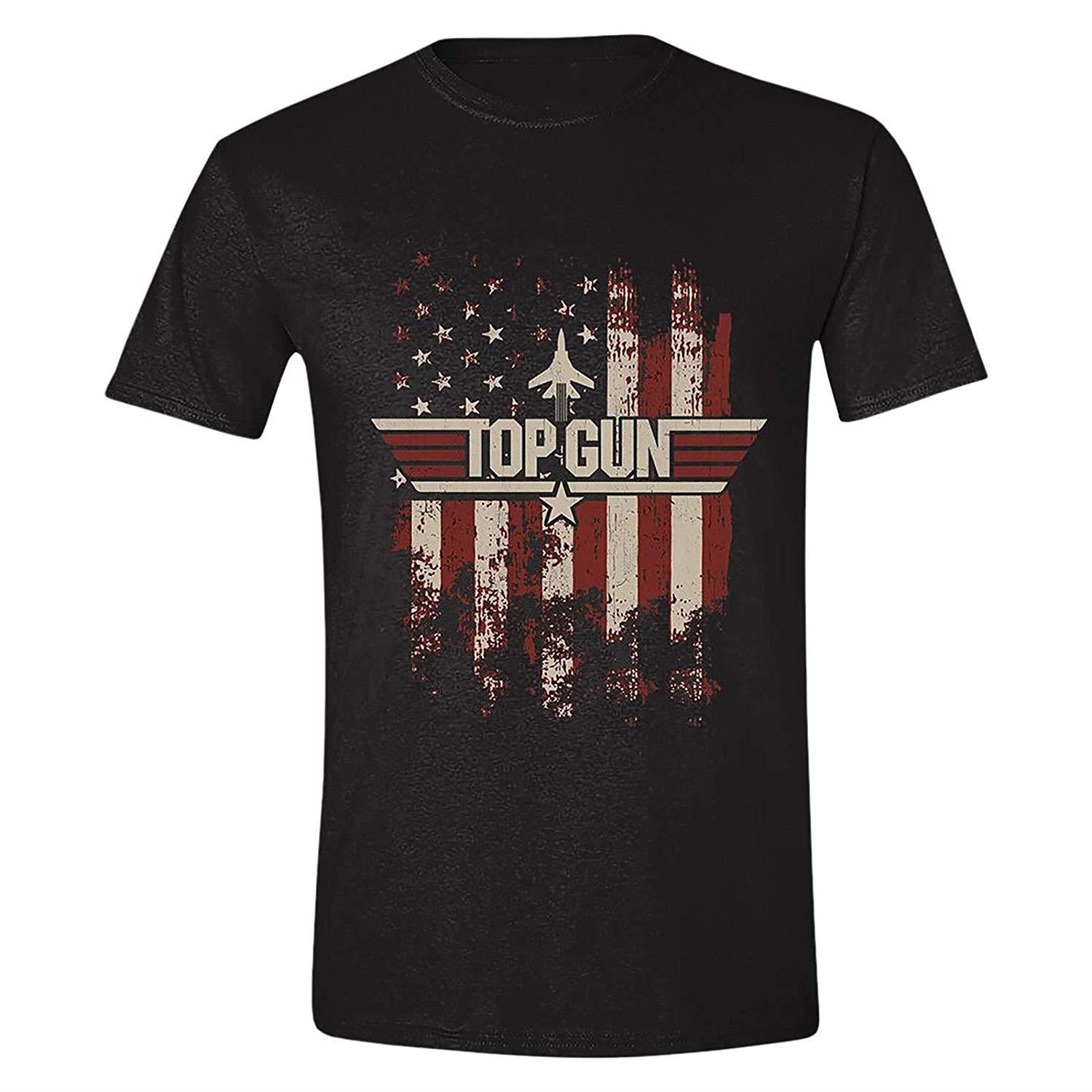 Top Gun: Distressed Flag (T-Shirt Unisex Tg. 2XL)