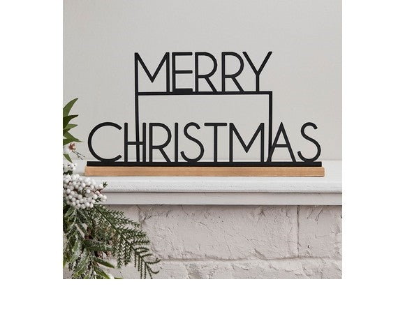 Sign - Metal Merry Christmas N