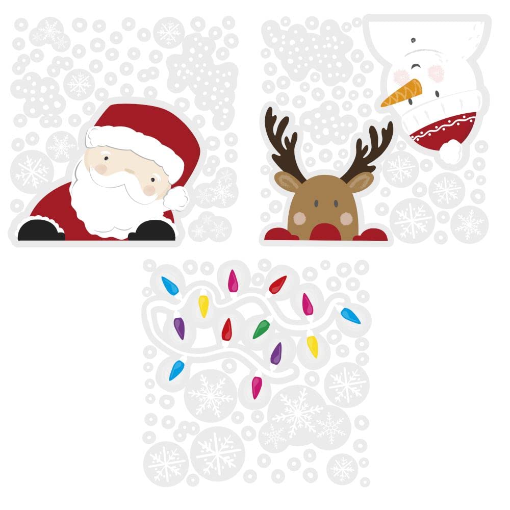 Window Stickers - Santa And Friends N