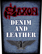 Saxon: Denim & Leather Back Patch (Toppa)