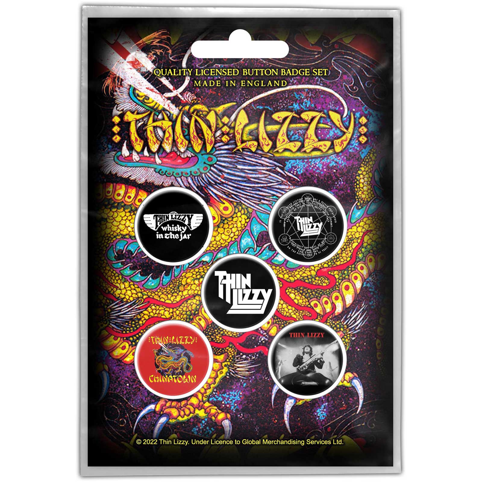 Thin Lizzy: Chinatown (Button Badge Pack)