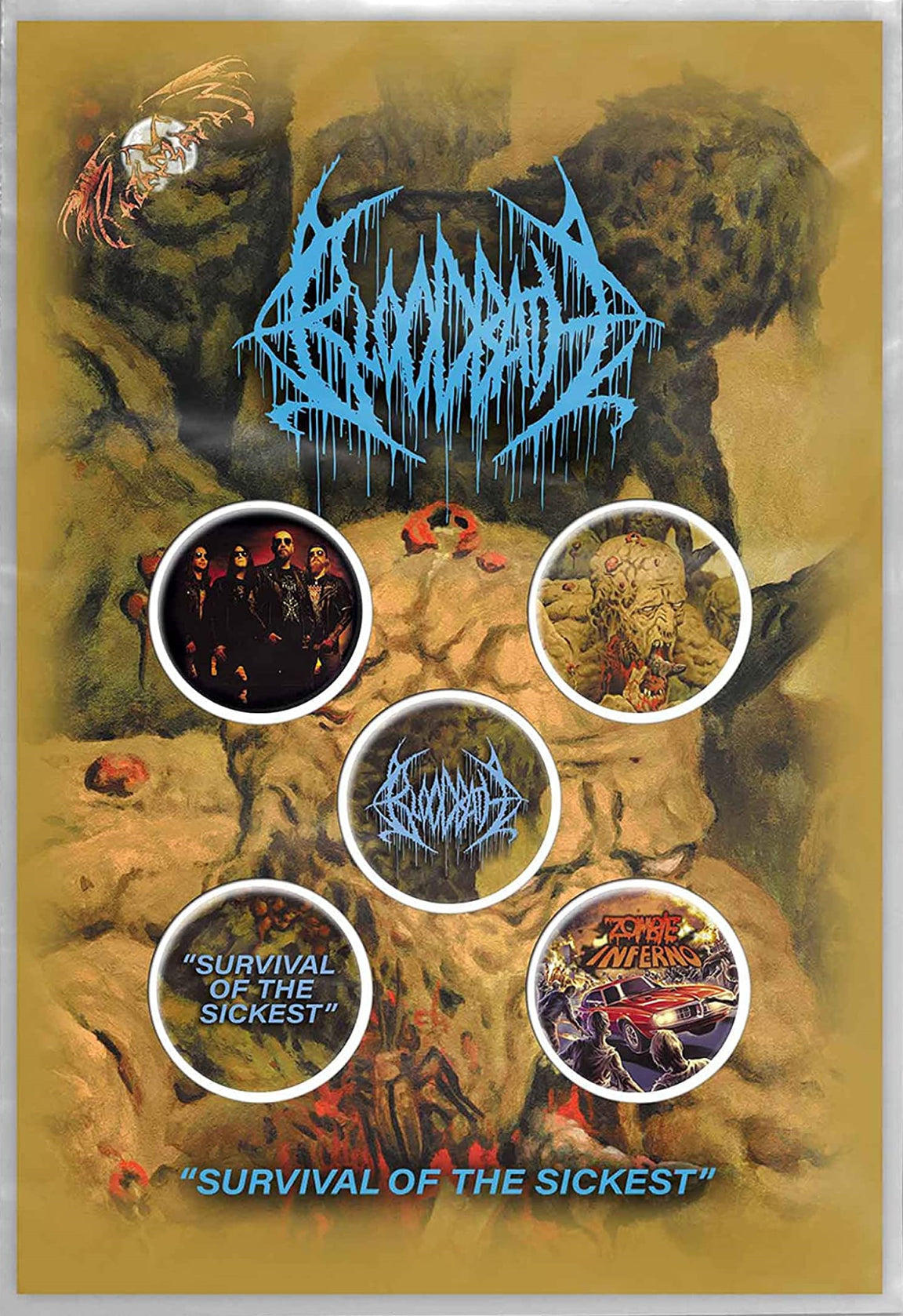 Bloodbath: Rock Off - Survival Of The Sickest (Button Badge Pack / Set Spille)