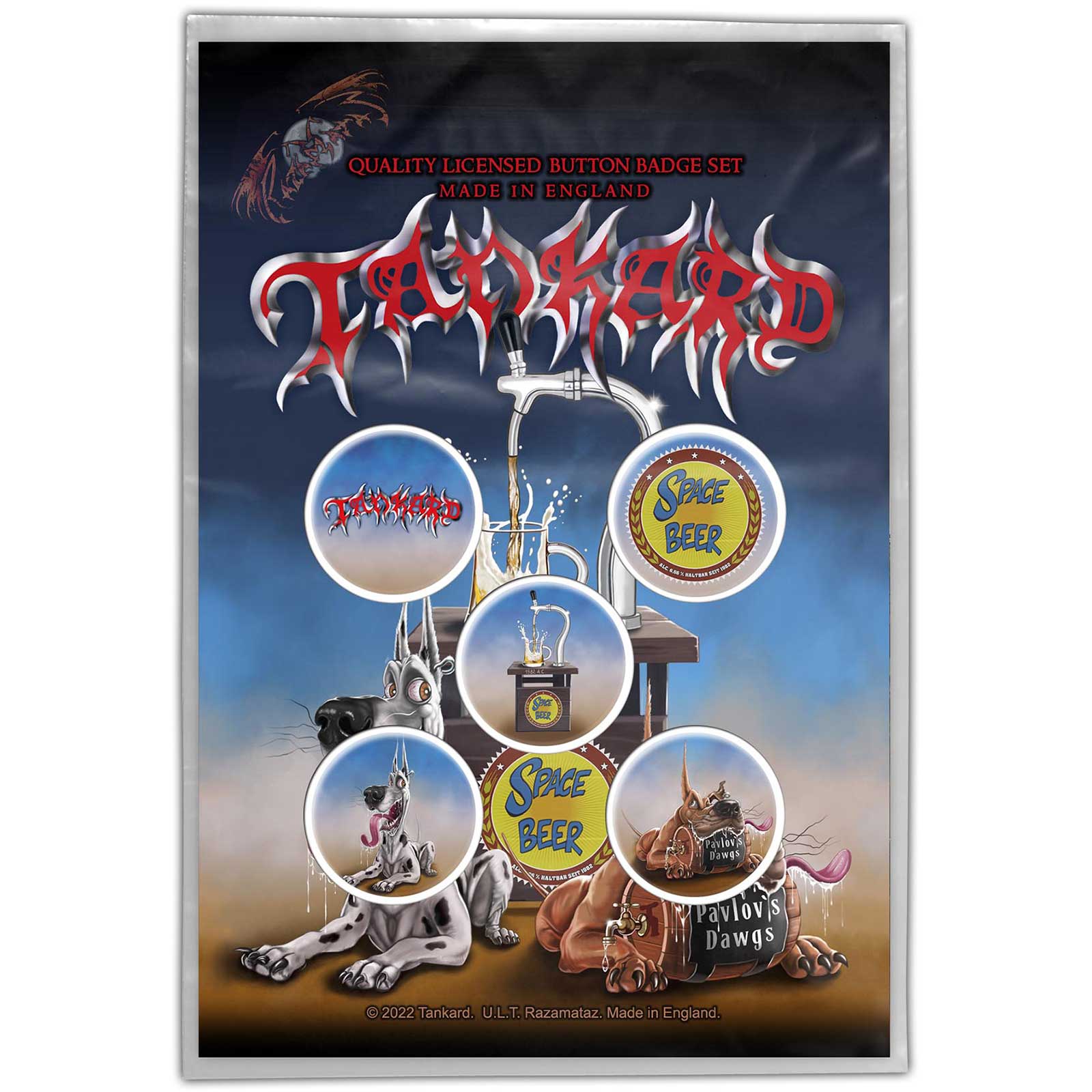 Tankard: Pavlovs Dawgs Button Badge Pack